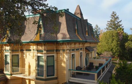 An interesting Drone shot of Healdsburg's Madrona Manor Historic Inn