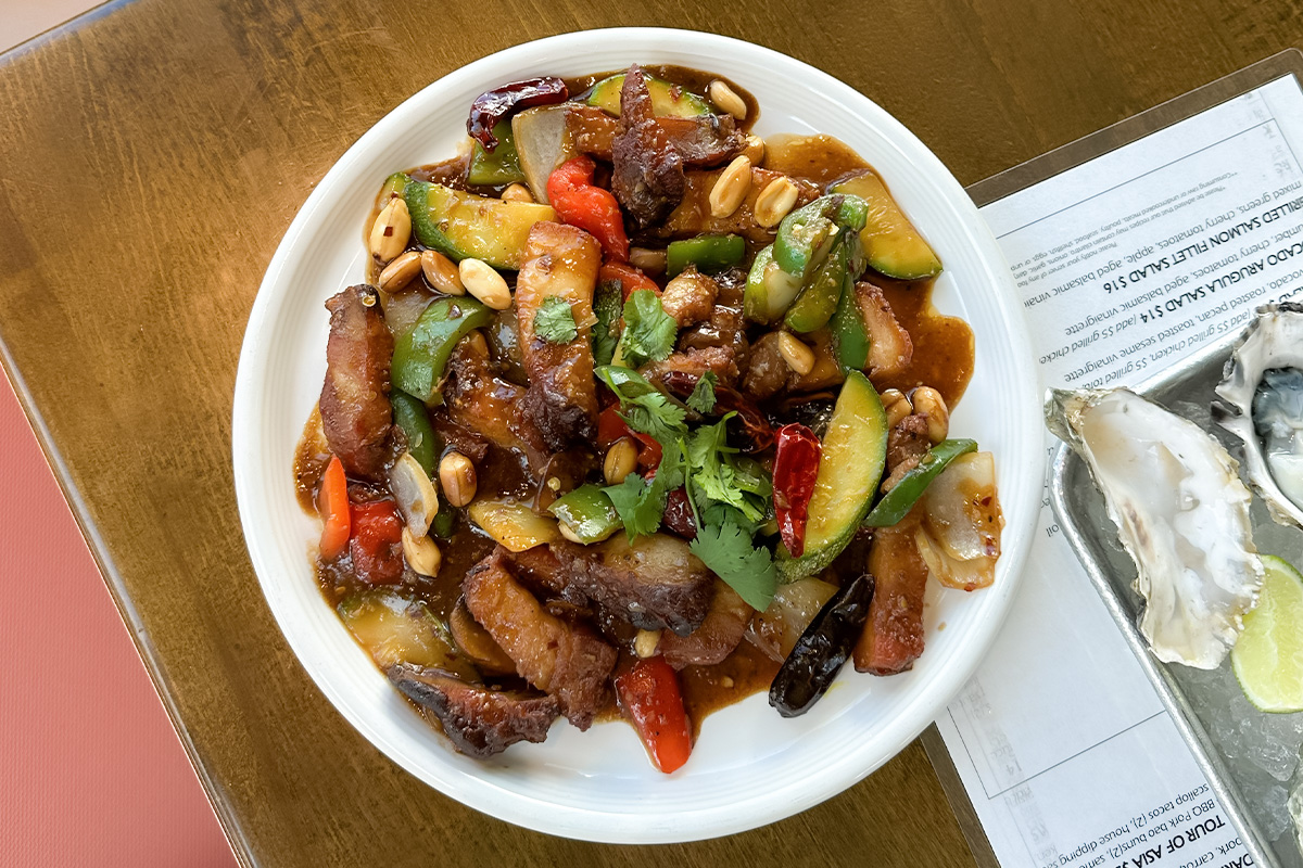 Kung Pao Pork Belly at Mandarin Kitchen in Santa Rosa