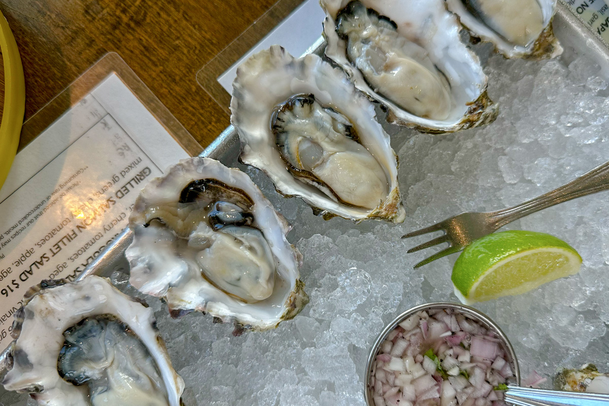 Oysters at Mandarin Kitchen